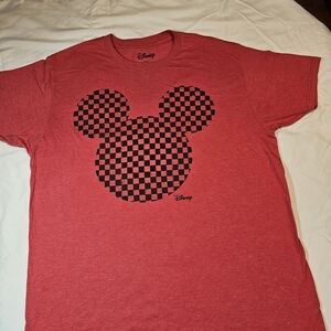 Disney Red and Black Mickey Mouse Tee